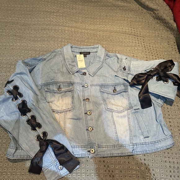 Lane Bryant Light Blue Denim Jacket - Picture 10 of 16